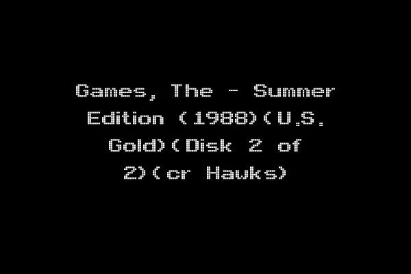 Games, The - Summer Edition (1988)(U.S. Gold)(Disk 2 of 2)(cr Hawks)