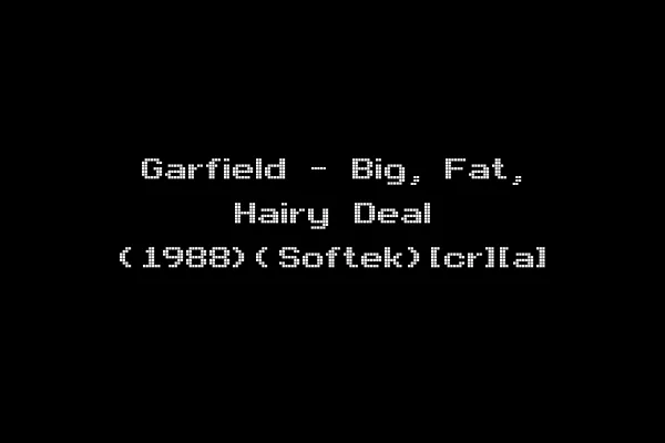 Garfield - Big, Fat, Hairy Deal (1988)(Softek)[cr][a]