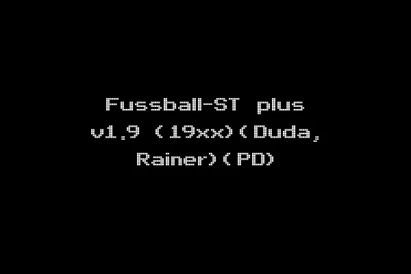 Fussball-ST plus v1.9 (19xx)(Duda, Rainer)(PD)
