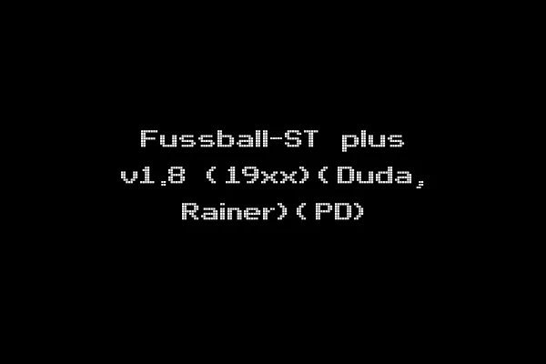 Fussball-ST plus v1.8 (19xx)(Duda, Rainer)(PD)