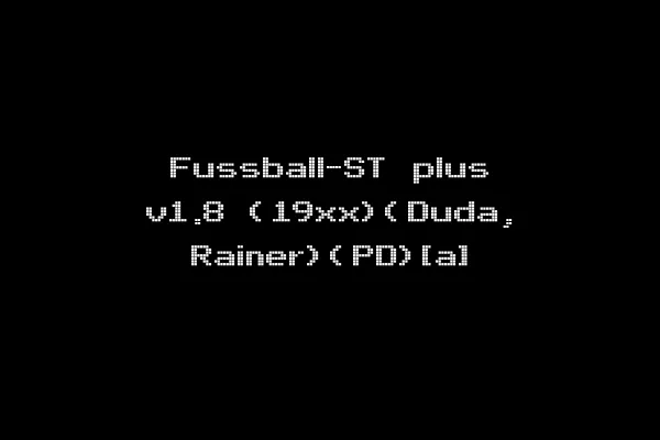 Fussball-ST plus v1.8 (19xx)(Duda, Rainer)(PD)[a]