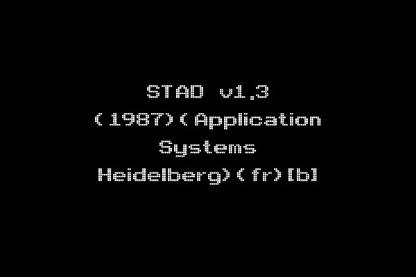 STAD v1.3 (1987)(Application Systems Heidelberg)(fr)[b]
