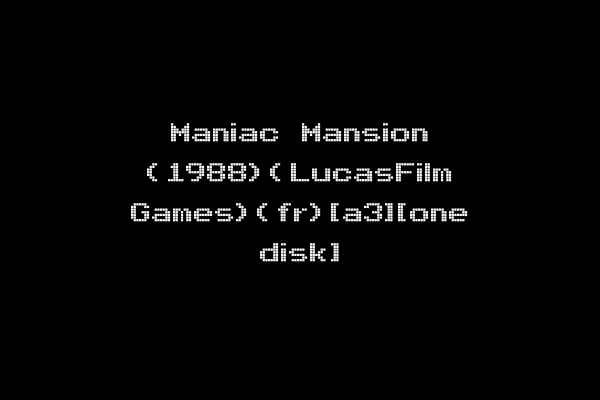 Maniac Mansion (1988)(LucasFilm Games)(fr)[a3][one disk]