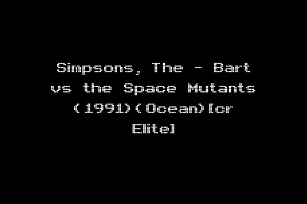 Simpsons, The - Bart vs the Space Mutants (1991)(Ocean)[cr Elite]