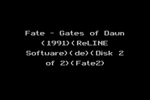 Fate - Gates of Dawn (1991)(ReLINE Software)(de)(Disk 2 of 2)(Fate2)