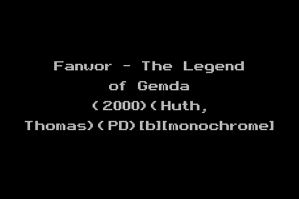 Fanwor - The Legend of Gemda (2000)(Huth, Thomas)(PD)[b][monochrome]