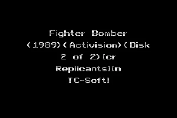 Fighter Bomber (1989)(Activision)(Disk 2 of 2)[cr Replicants][m TC-Soft]
