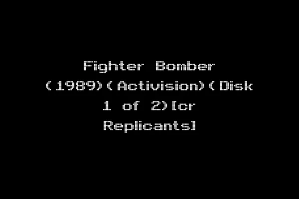 Fighter Bomber (1989)(Activision)(Disk 1 of 2)[cr Replicants]