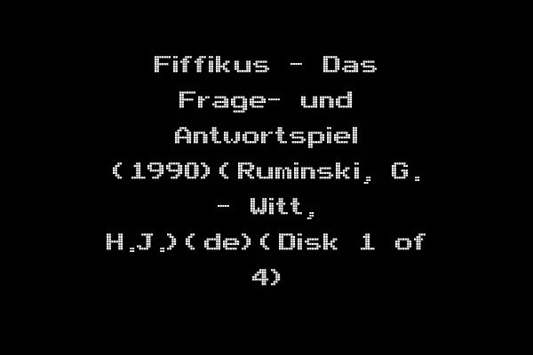 Fiffikus - Das Frage- und Antwortspiel (1990)(Ruminski, G. - Witt, H.J.)(de)(Disk 1 of 4)