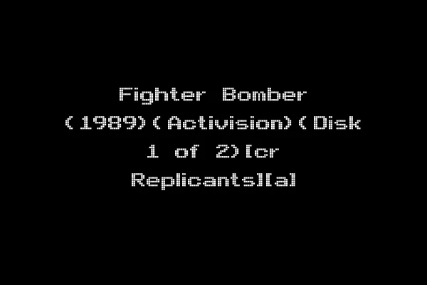 Fighter Bomber (1989)(Activision)(Disk 1 of 2)[cr Replicants][a]