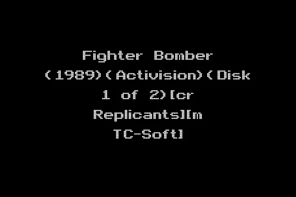 Fighter Bomber (1989)(Activision)(Disk 1 of 2)[cr Replicants][m TC-Soft]