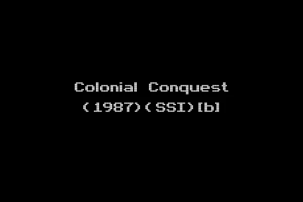 Colonial Conquest (1987)(SSI)[b]