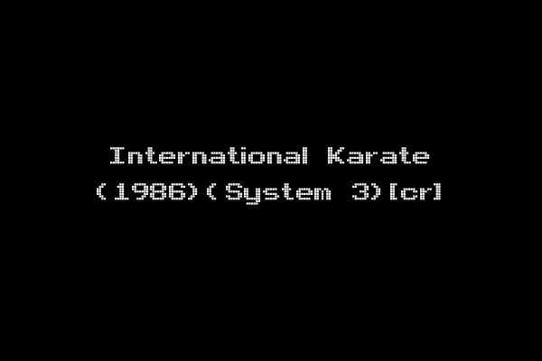 International Karate (1986)(System 3)[cr]