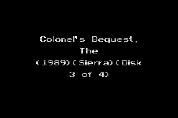 Colonel's Bequest, The (1989)(Sierra)(Disk 3 of 4)