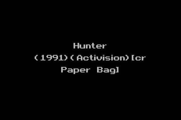 Hunter (1991)(Activision)[cr Paper Bag]