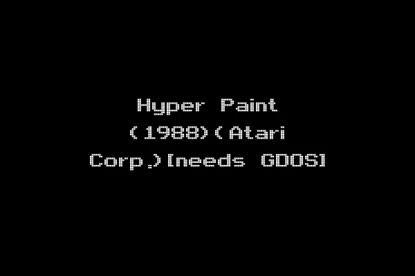 Hyper Paint (1988)(Atari Corp.)[needs GDOS]