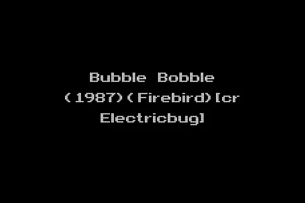 Bubble Bobble (1987)(Firebird)[cr Electricbug]