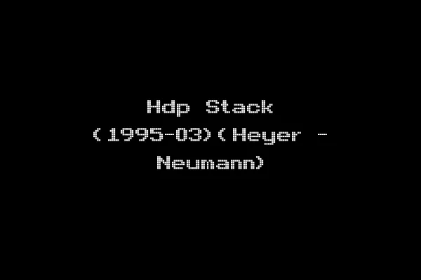 Hdp Stack (1995-03)(Heyer - Neumann)