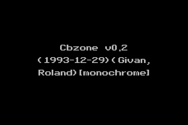 Cbzone v0.2 (1993-12-29)(Givan, Roland)[monochrome]