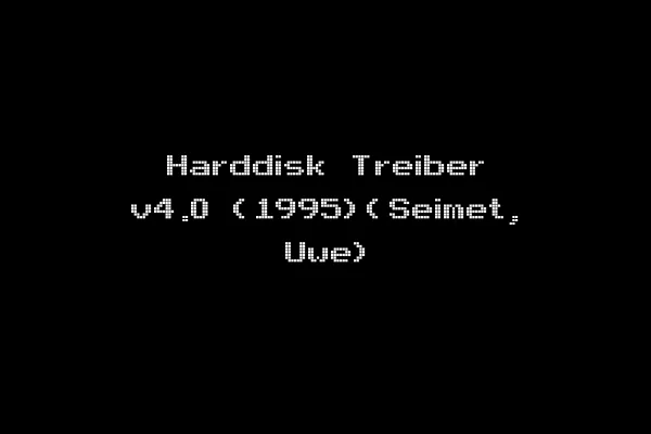 Harddisk Treiber v4.0 (1995)(Seimet, Uwe)