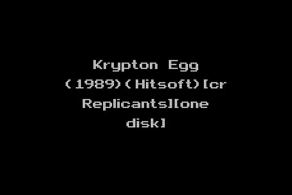 Krypton Egg (1989)(Hitsoft)[cr Replicants][one disk]