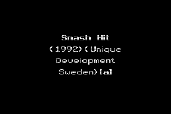 Smash Hit (1992)(Unique Development Sweden)[a]