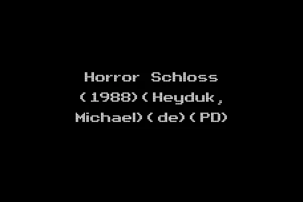 Horror Schloss (1988)(Heyduk, Michael)(de)(PD)