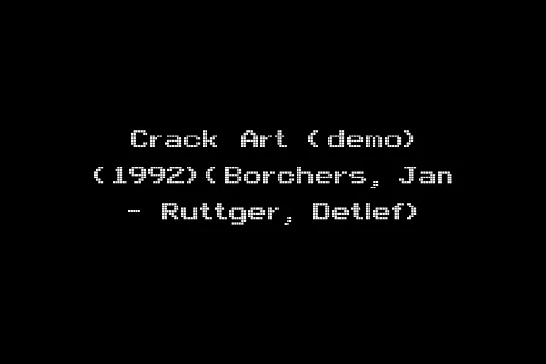 Crack Art (demo) (1992)(Borchers, Jan - Ruttger, Detlef)