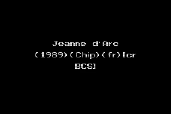 Jeanne d'Arc (1989)(Chip)(fr)[cr BCS]