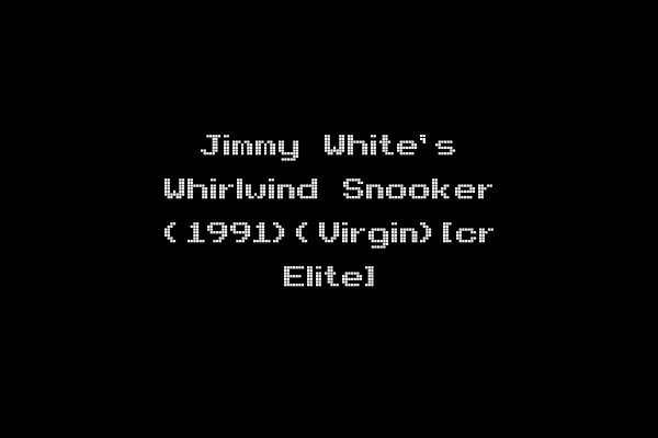 Jimmy White's Whirlwind Snooker (1991)(Virgin)[cr Elite]