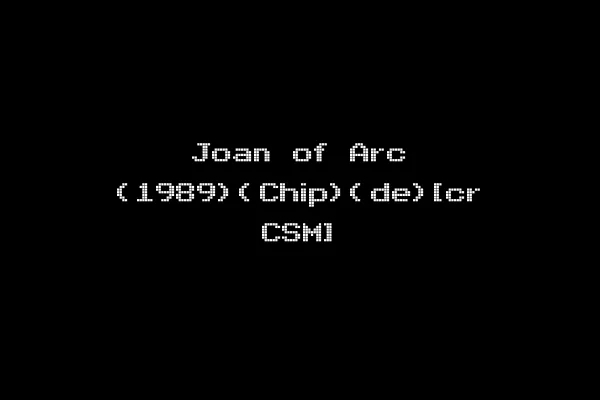 Joan of Arc (1989)(Chip)(de)[cr CSM]