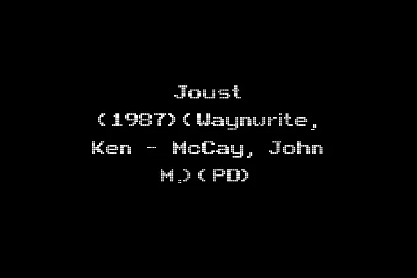 Joust (1987)(Waynwrite, Ken - McCay, John M.)(PD)