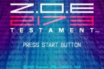 Z.O.E. 2173 Testament (J)(Eurasia)