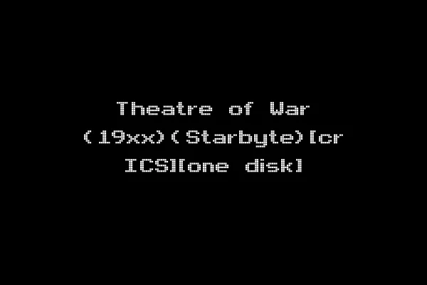 Theatre of War (19xx)(Starbyte)[cr ICS][one disk]