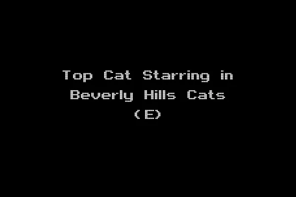Top Cat Starring in Beverly Hills Cats (E)