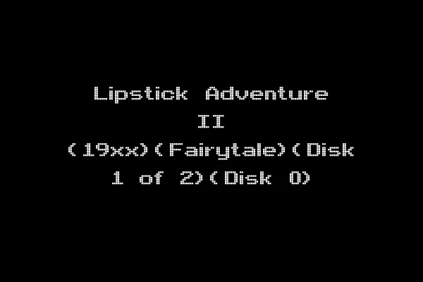 Lipstick Adventure II (19xx)(Fairytale)(Disk 1 of 2)(Disk 0)