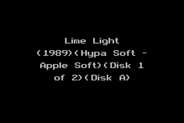 Lime Light (1989)(Hypa Soft - Apple Soft)(Disk 1 of 2)(Disk A)
