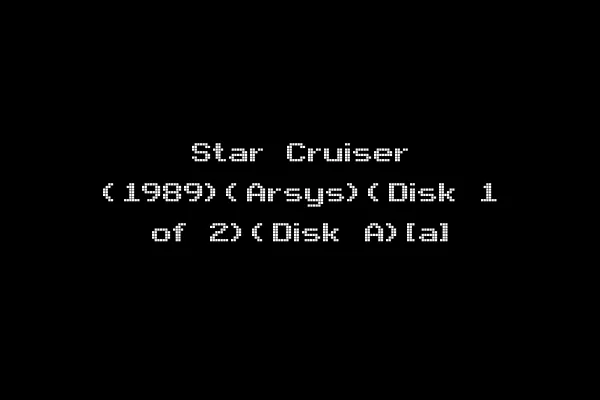 Star Cruiser (1989)(Arsys)(Disk 1 of 2)(Disk A)[a]