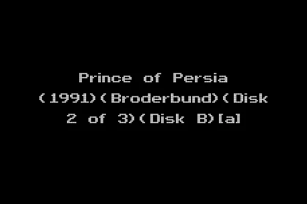 Prince of Persia (1991)(Broderbund)(Disk 2 of 3)(Disk B)[a]