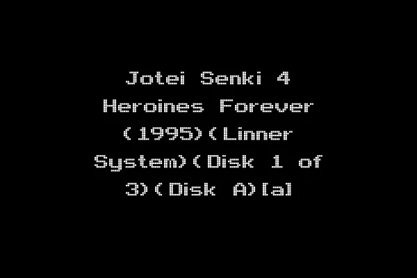 Jotei Senki 4 Heroines Forever (1995)(Linner System)(Disk 1 of 3)(Disk A)[a]