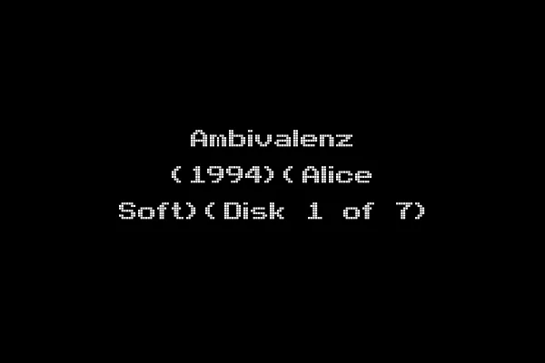 Ambivalenz (1994)(Alice Soft)(Disk 1 of 7)