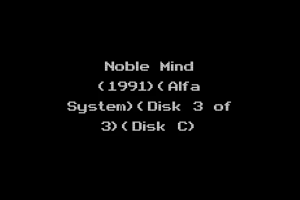 Noble Mind (1991)(Alfa System)(Disk 3 of 3)(Disk C)