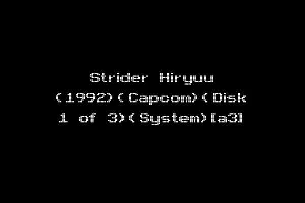 Strider Hiryuu (1992)(Capcom)(Disk 1 of 3)(System)[a3]