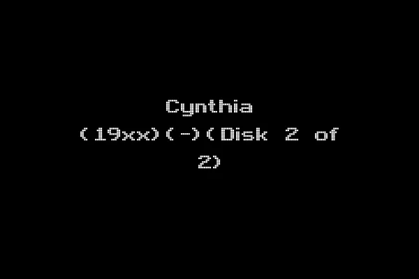 Cynthia (19xx)(-)(Disk 2 of 2)