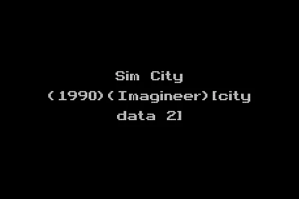 Sim City (1990)(Imagineer)[city data 2]
