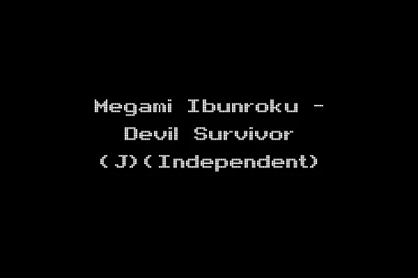 Megami Ibunroku - Devil Survivor (J)(Independent)
