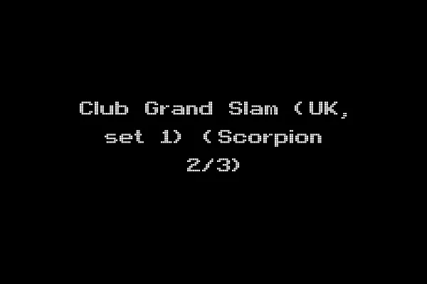 Club Grand Slam (UK, set 1) (Scorpion 2/3)