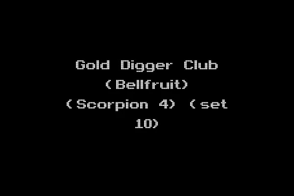Gold Digger Club (Bellfruit) (Scorpion 4) (set 10)