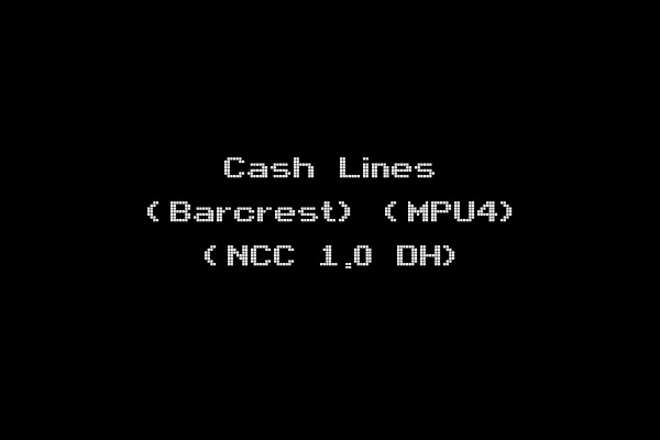 Cash Lines (Barcrest) (MPU4) (NCC 1.0 DH)