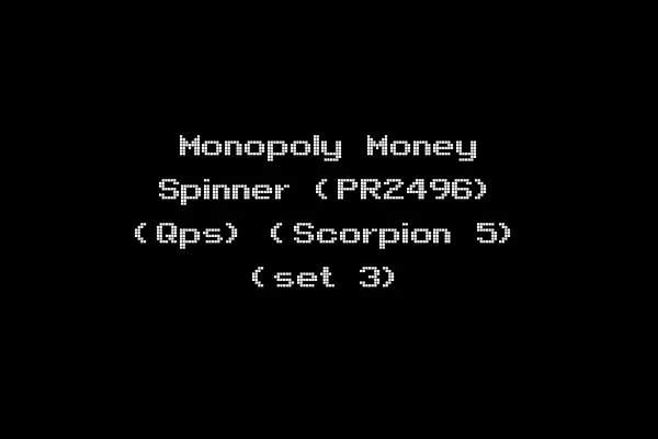 Monopoly Money Spinner (PR2496) (Qps) (Scorpion 5) (set 3)